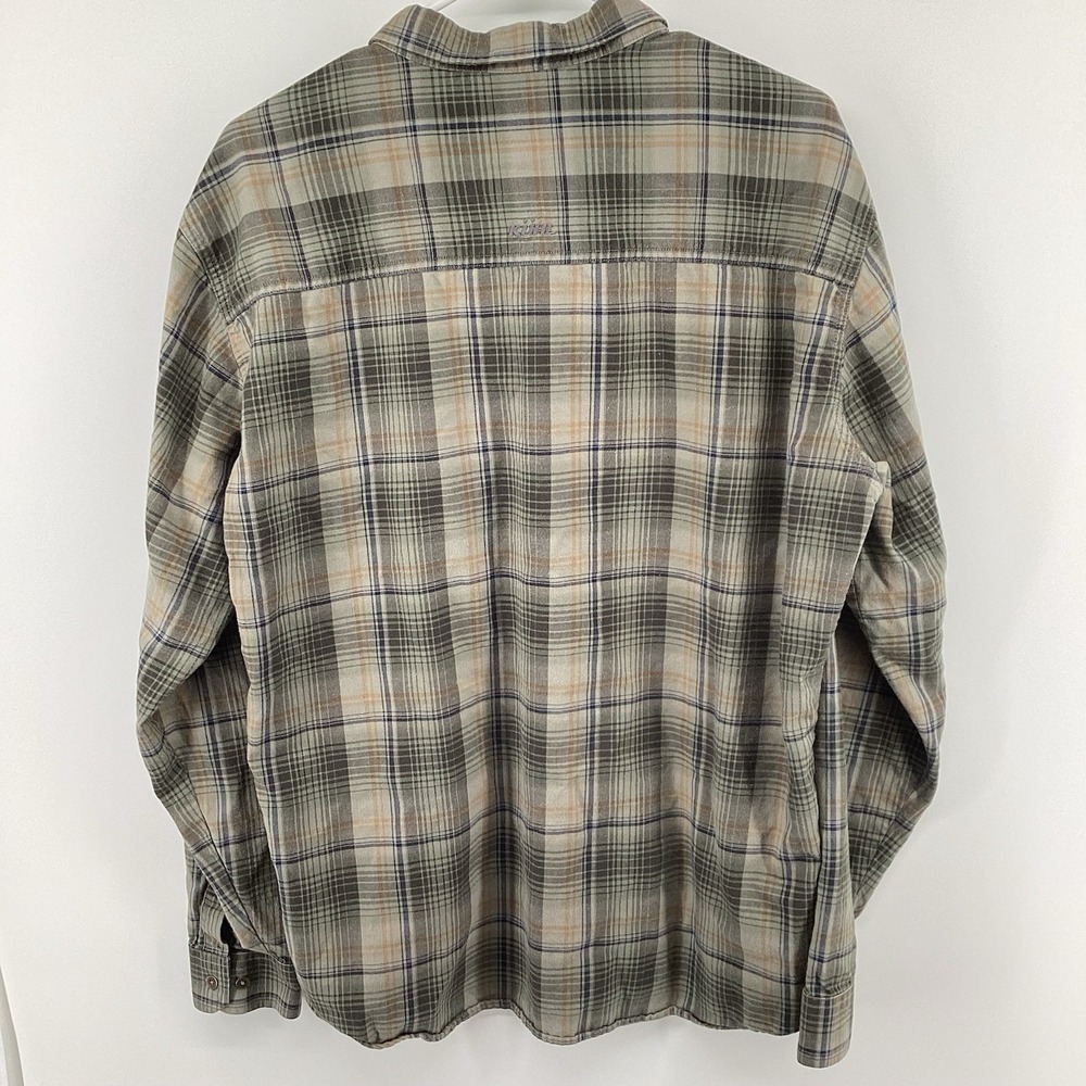 KUHL Long Sleeved Plaid Outdoor Casual Button Up Shirt Men's XL - Picture 6 of 11